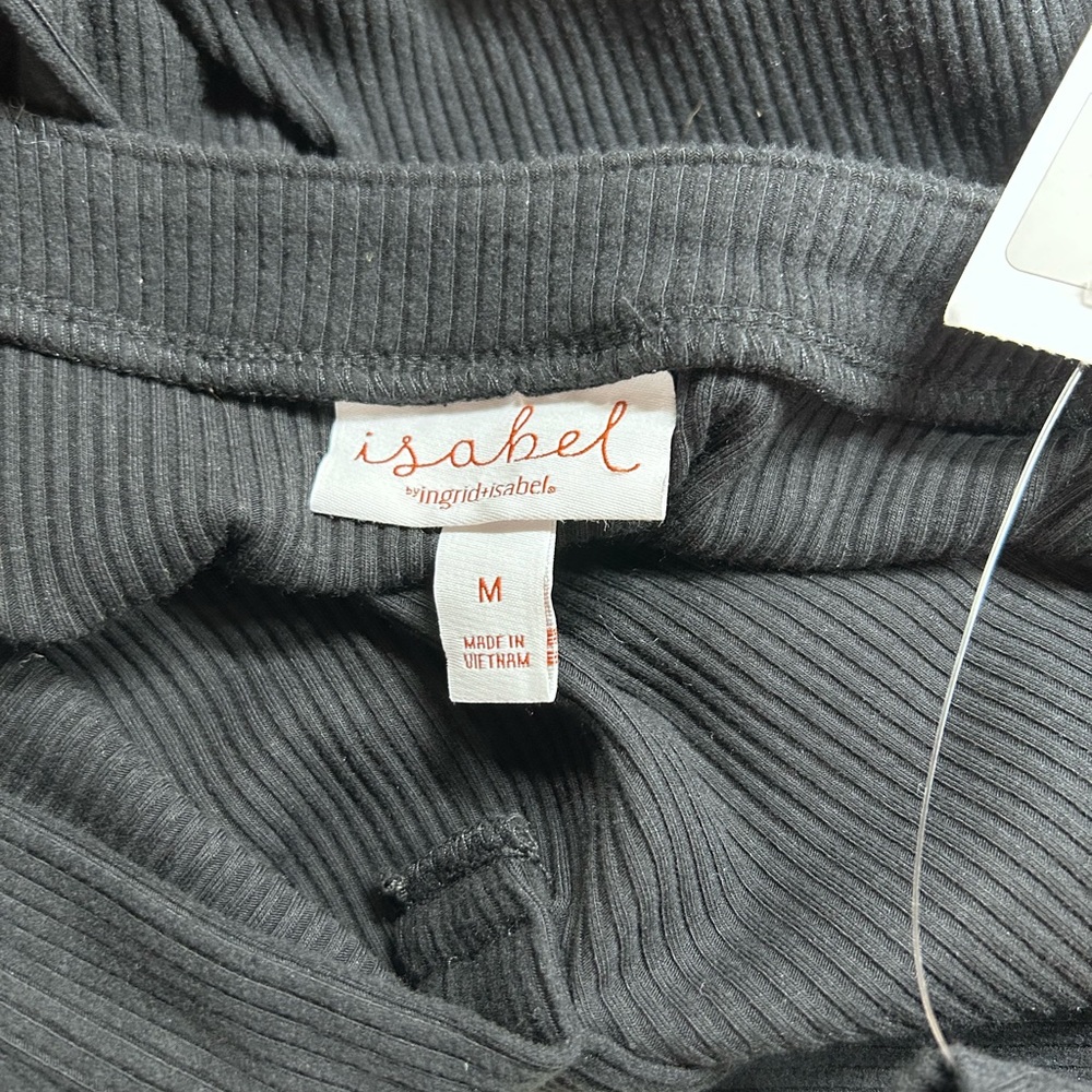 Ingrid & Isabel Black V-Neck Cropped Sweatshirt - Picture 3 of 4